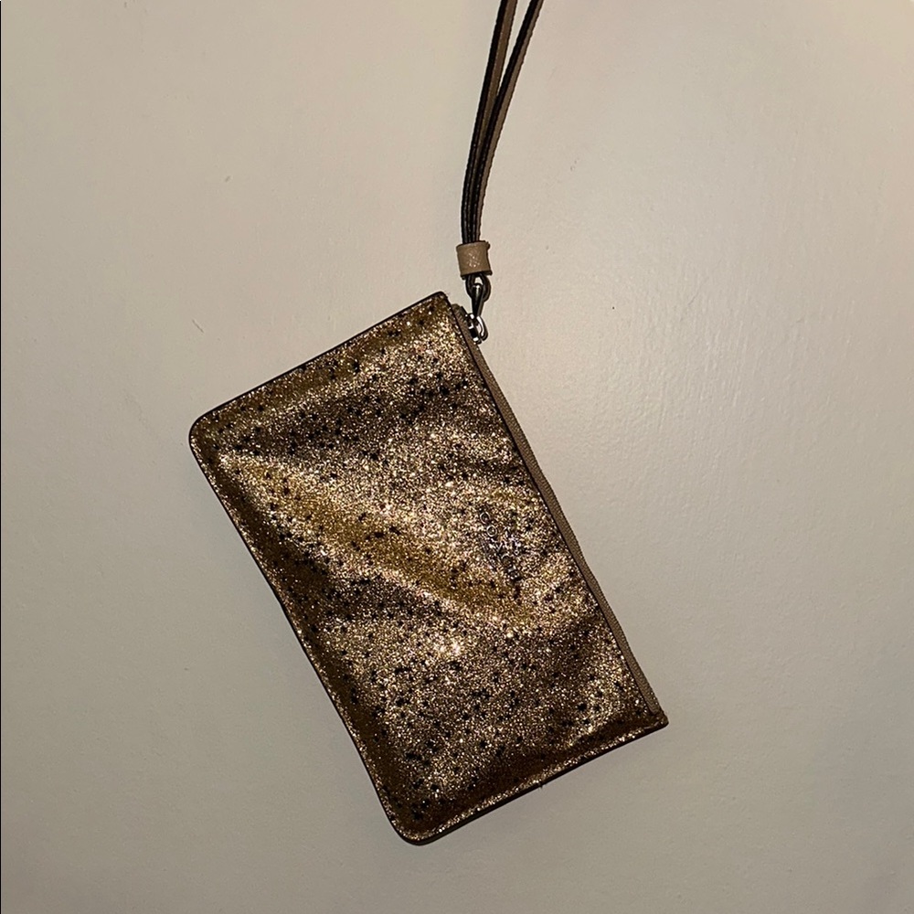 Coach Elegant Gold Star Wristlet Clutch